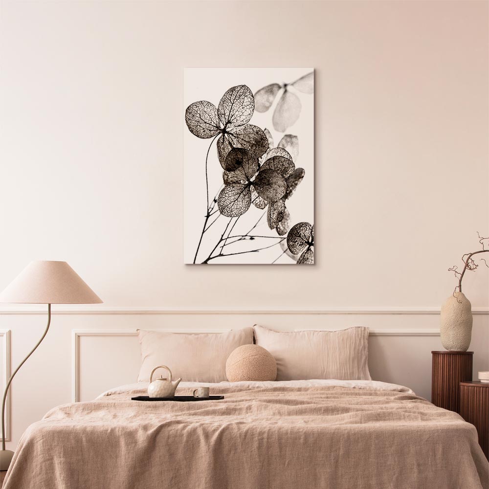 Transparent Clover Floral Canvas Print