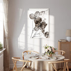 Transparent Clover Floral Canvas Print