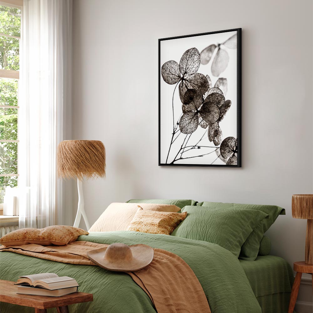 Transparent Clover Floral Canvas Print
