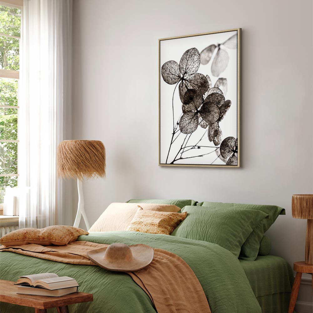 Transparent Clover Floral Canvas Print