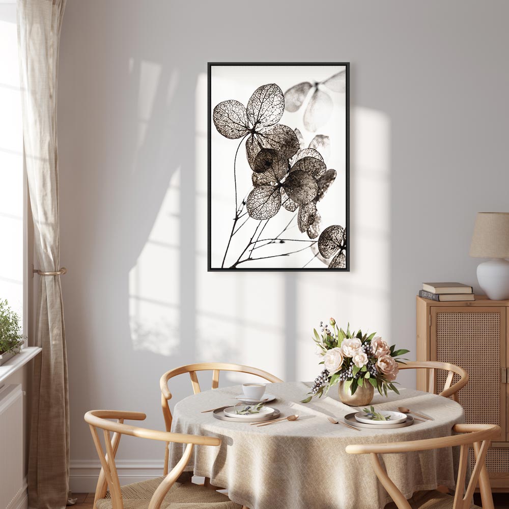 Transparent Clover Floral Canvas Print