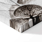 Transparent Clover Floral Canvas Print