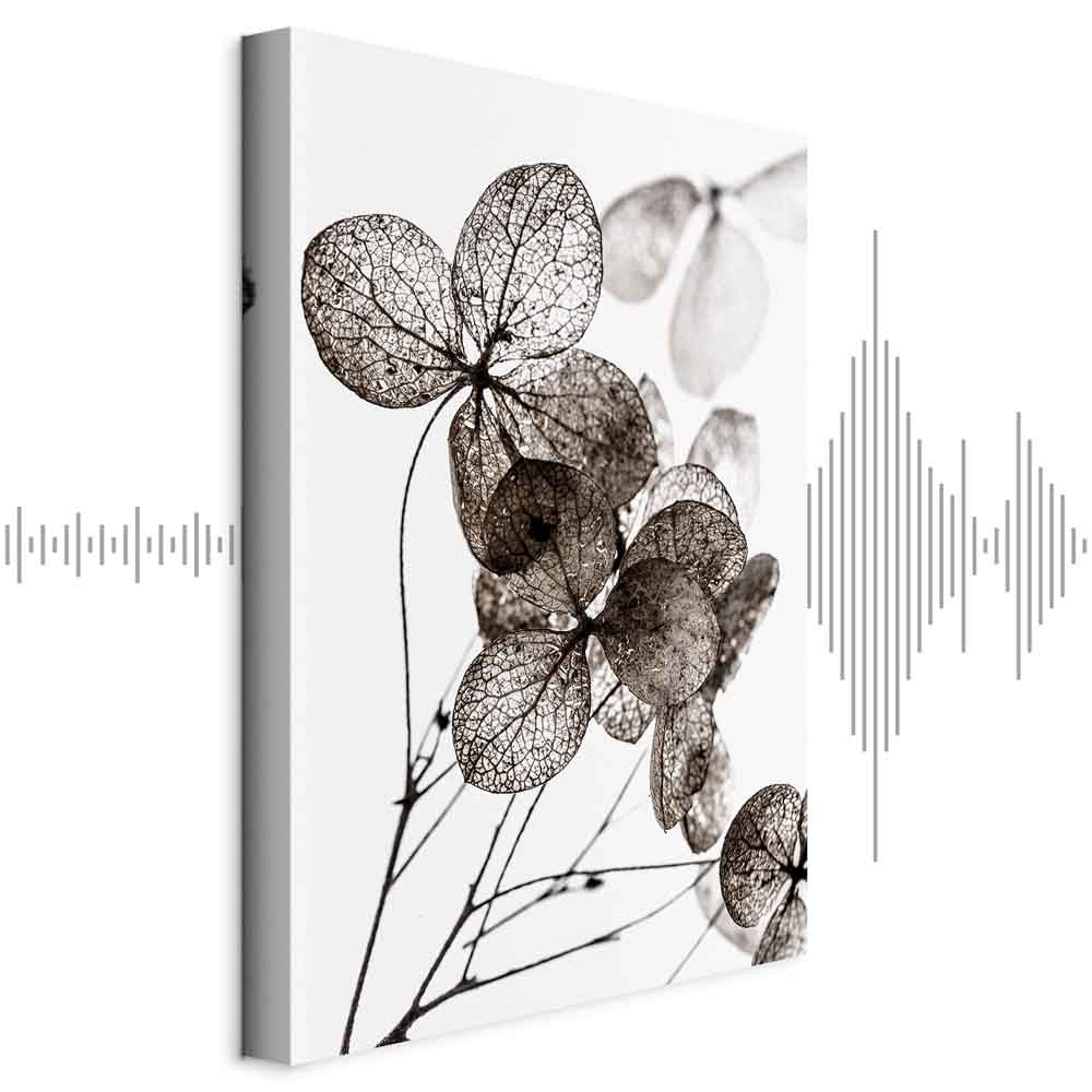 Transparent Clover Floral Canvas Print