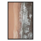 Shoreline Sea and Sand Vertical Canvas Print