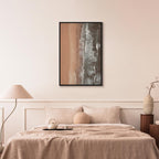 Shoreline Sea and Sand Vertical Canvas Print