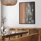 Shoreline Sea and Sand Vertical Canvas Print