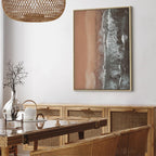 Shoreline Sea and Sand Vertical Canvas Print