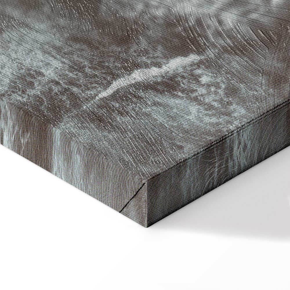 Shoreline Sea and Sand Vertical Canvas Print