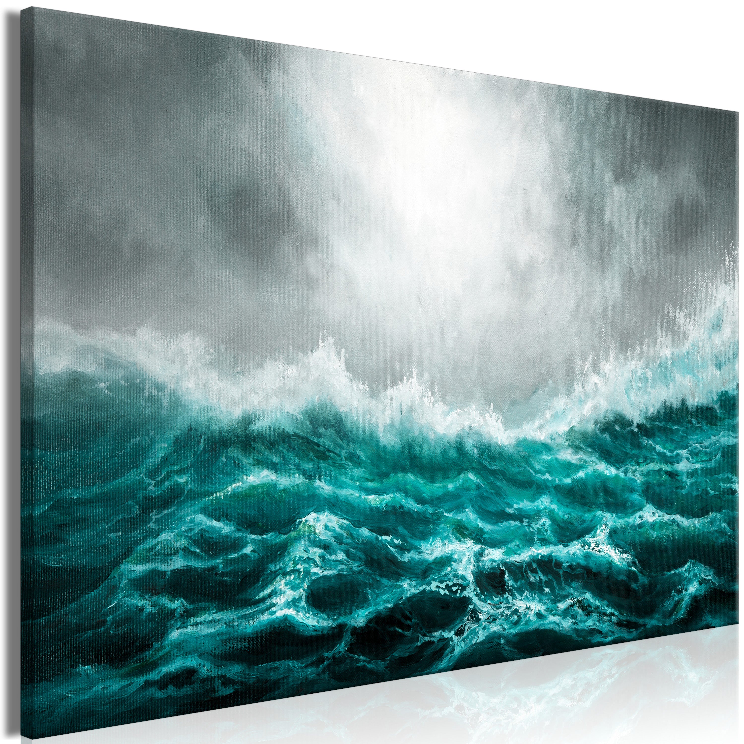 Canvas Print Restless Ocean Wide (1 Part)
