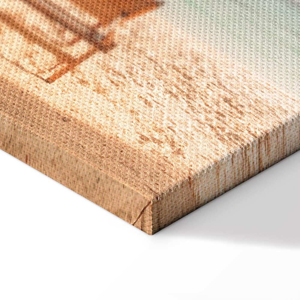 Palm Umbrella Tropical Beach Canvas Print