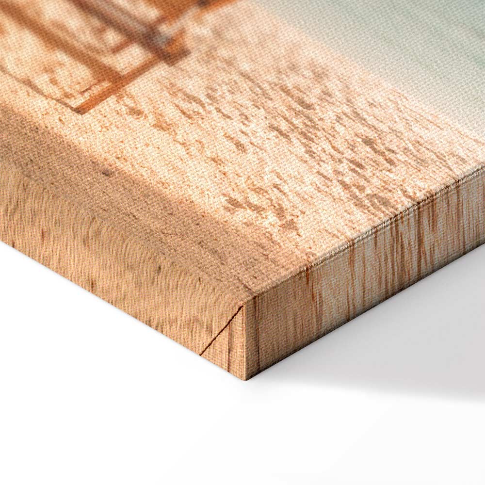 Palm Umbrella Tropical Beach Canvas Print