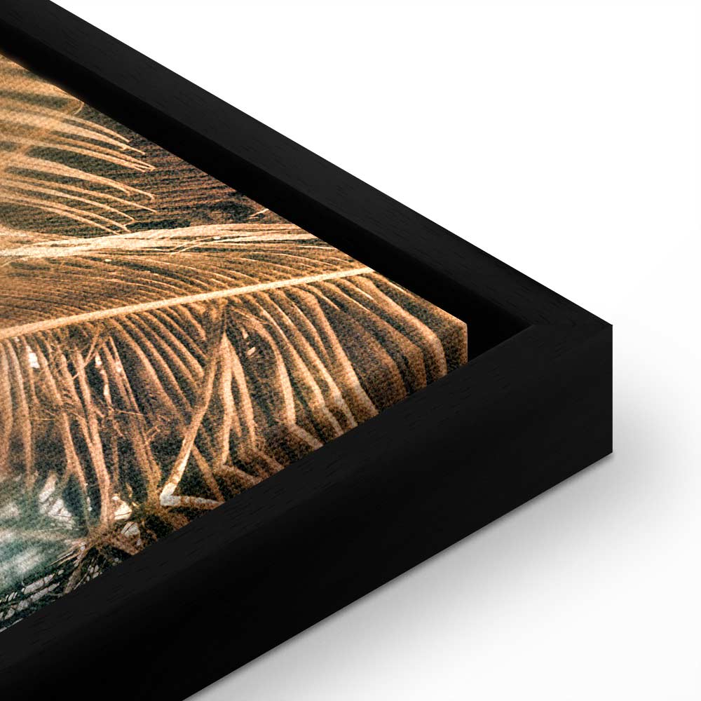 Palm Umbrella Tropical Beach Canvas Print