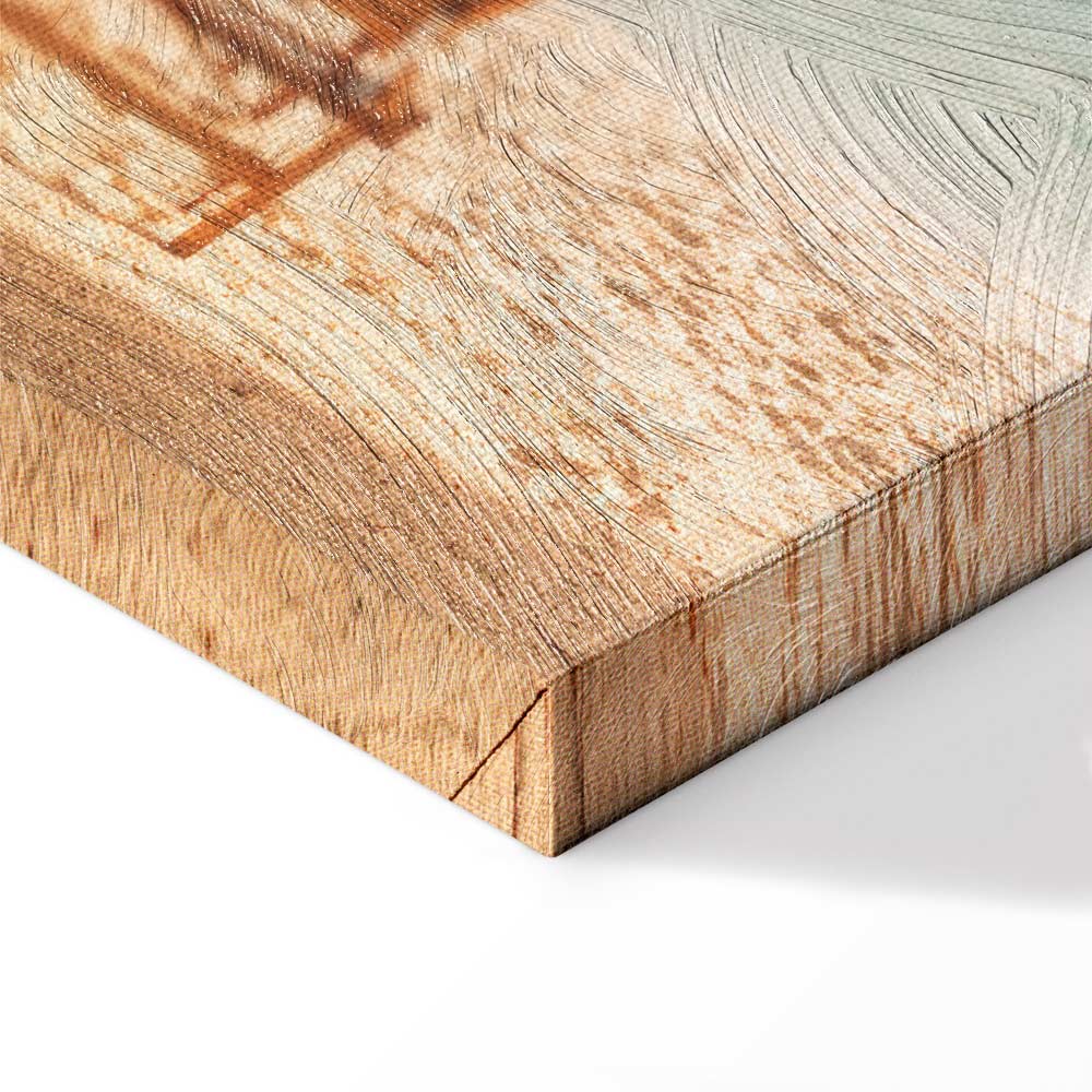 Palm Umbrella Tropical Beach Canvas Print