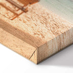 Palm Umbrella Tropical Beach Canvas Print