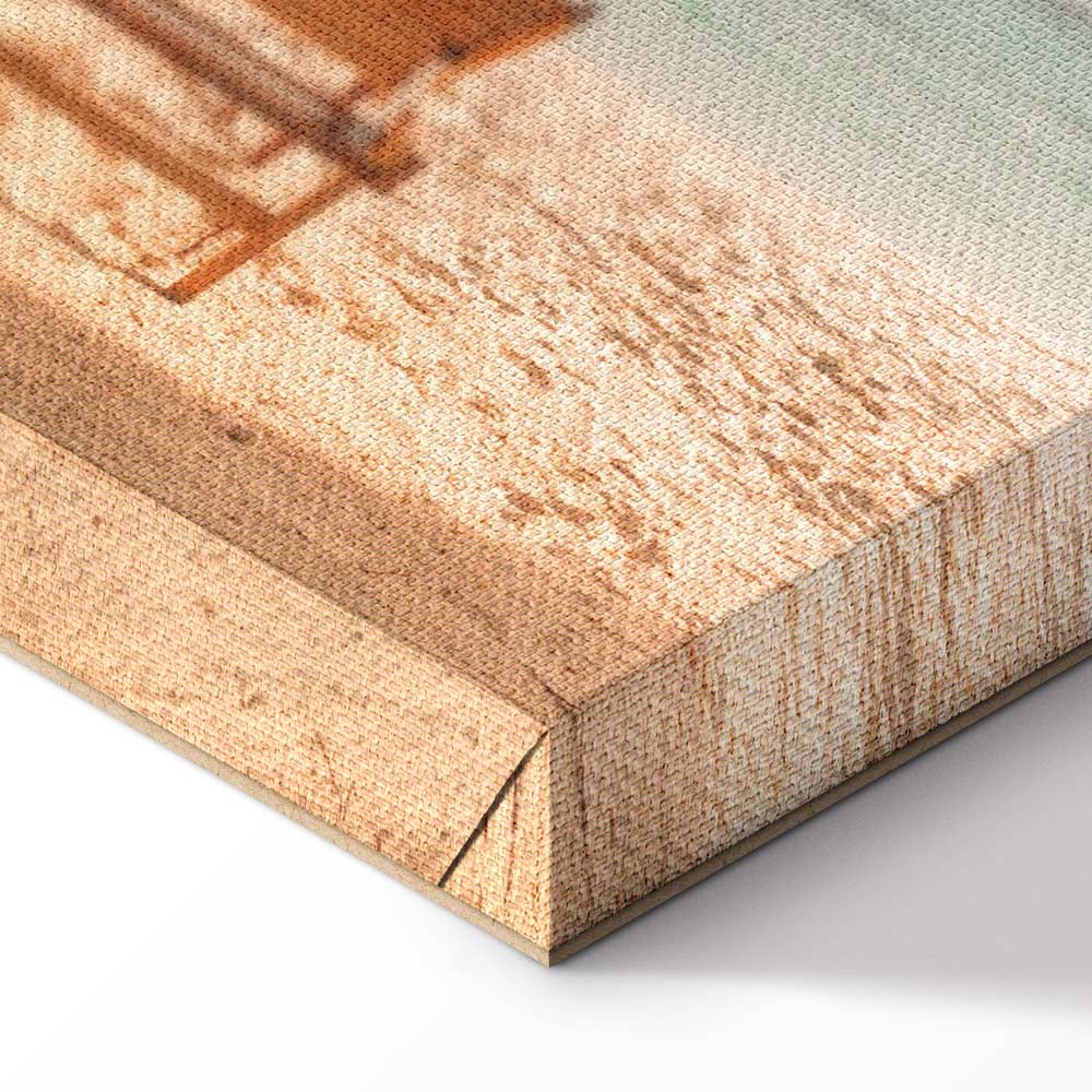 Palm Umbrella Tropical Beach Canvas Print