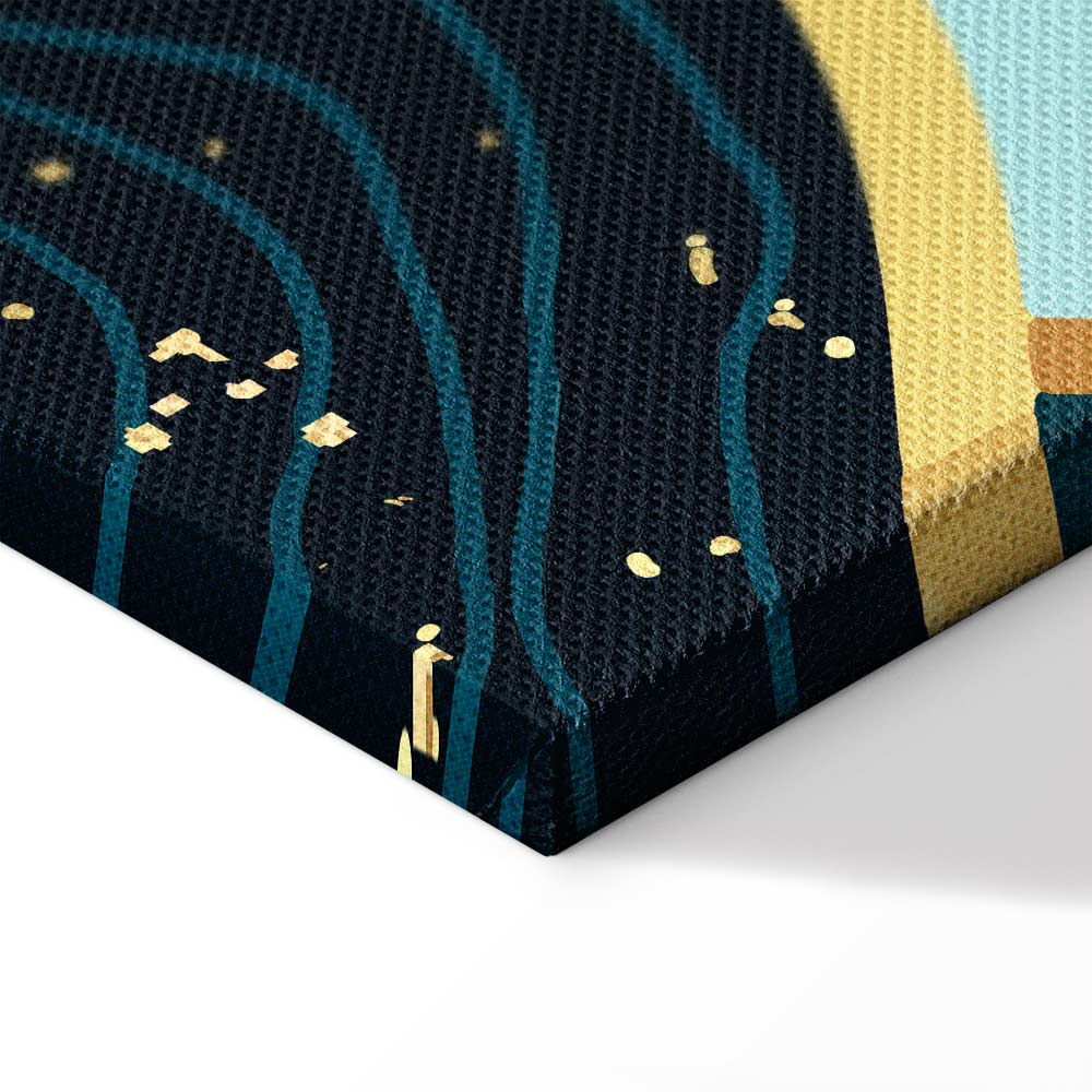 Green Pastures Landscape Wide Canvas Print