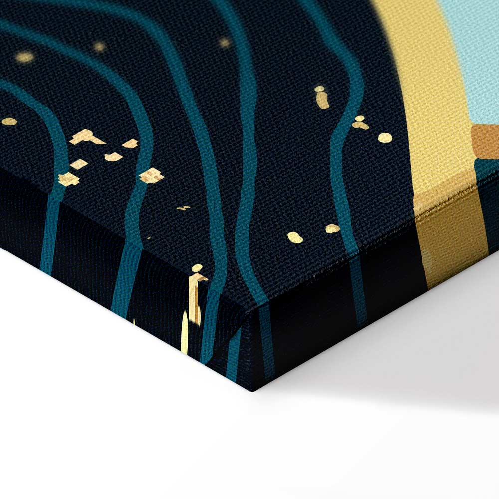 Green Pastures Landscape Wide Canvas Print