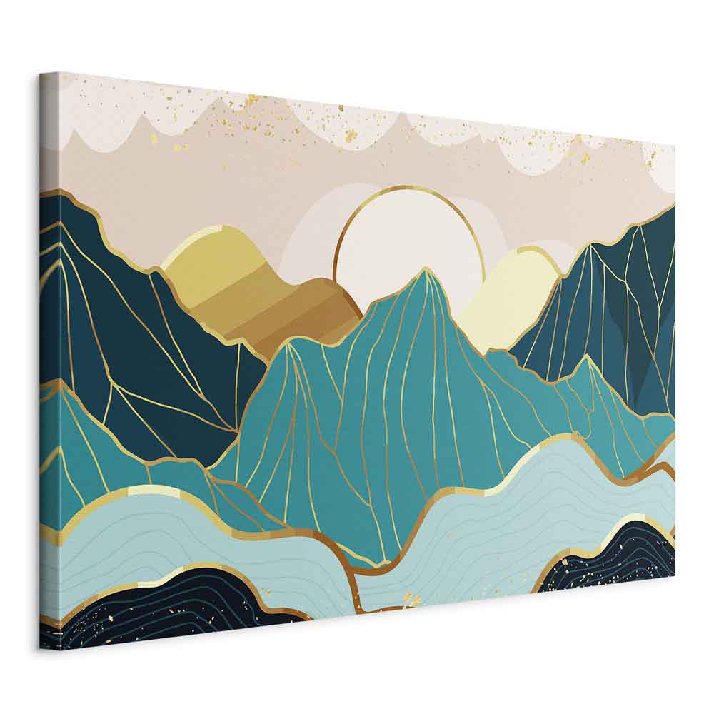 Green Pastures Landscape Wide Canvas Print