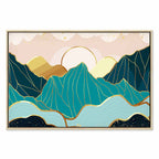 Green Pastures Landscape Wide Canvas Print