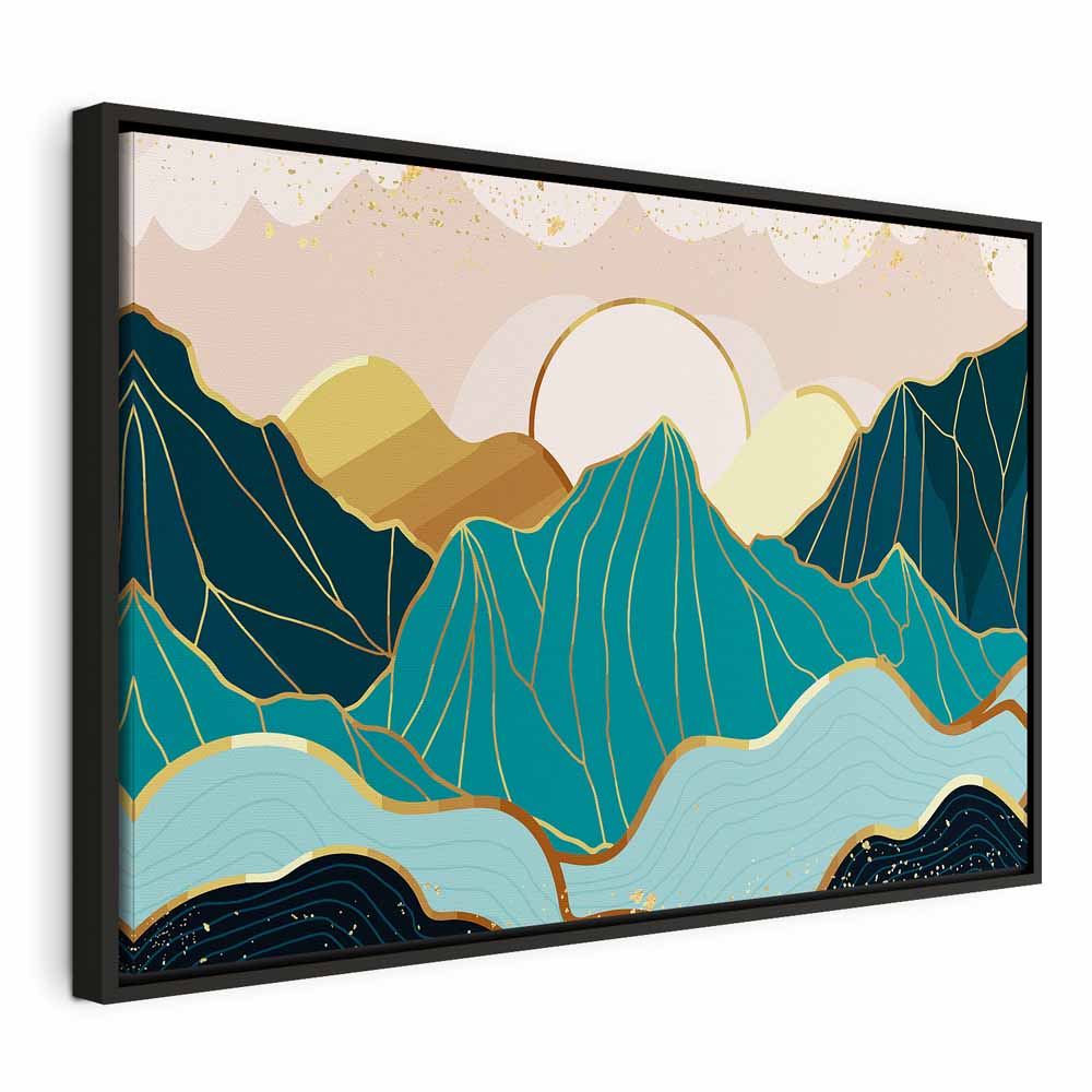 Green Pastures Landscape Wide Canvas Print