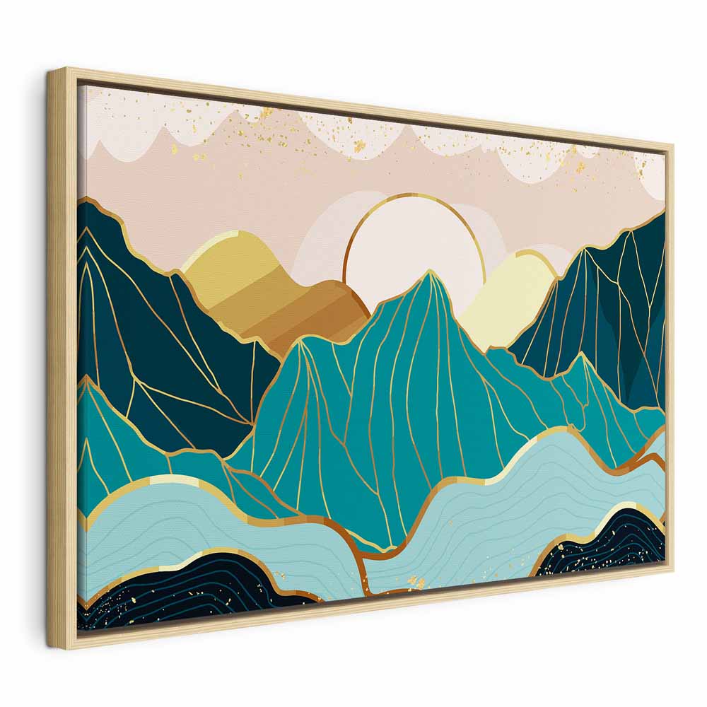 Green Pastures Landscape Wide Canvas Print