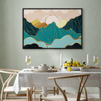 Green Pastures Landscape Wide Canvas Print