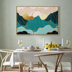 Green Pastures Landscape Wide Canvas Print