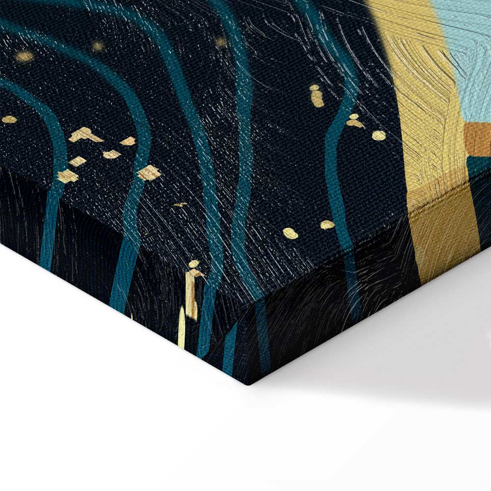 Green Pastures Landscape Wide Canvas Print