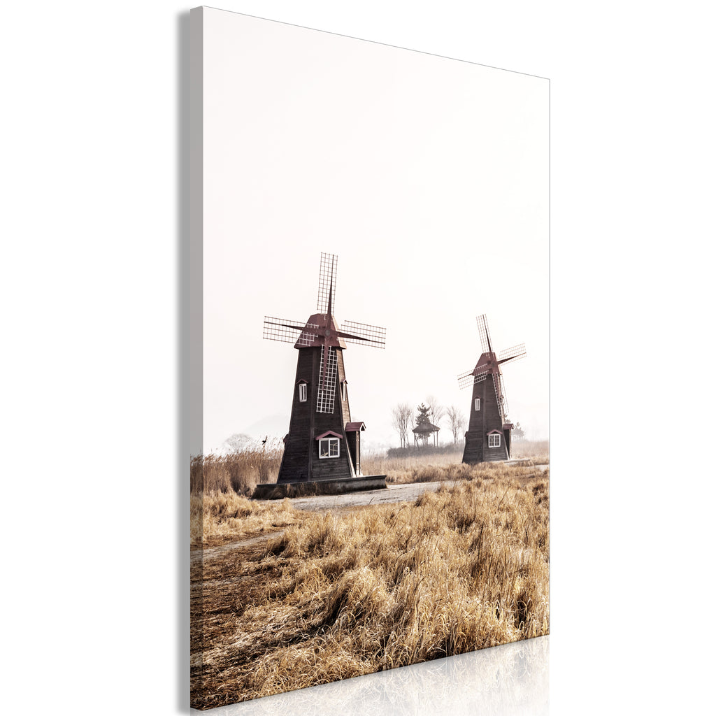 Canvas Print - Wooden Windmill (1 Part) Vertical