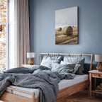 Hay Field Nature Landscape Canvas Print