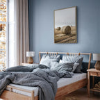 Hay Field Nature Landscape Canvas Print