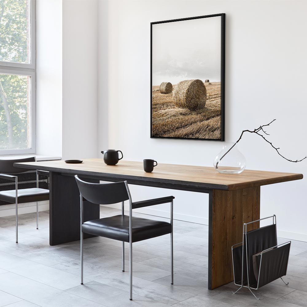 Hay Field Nature Landscape Canvas Print