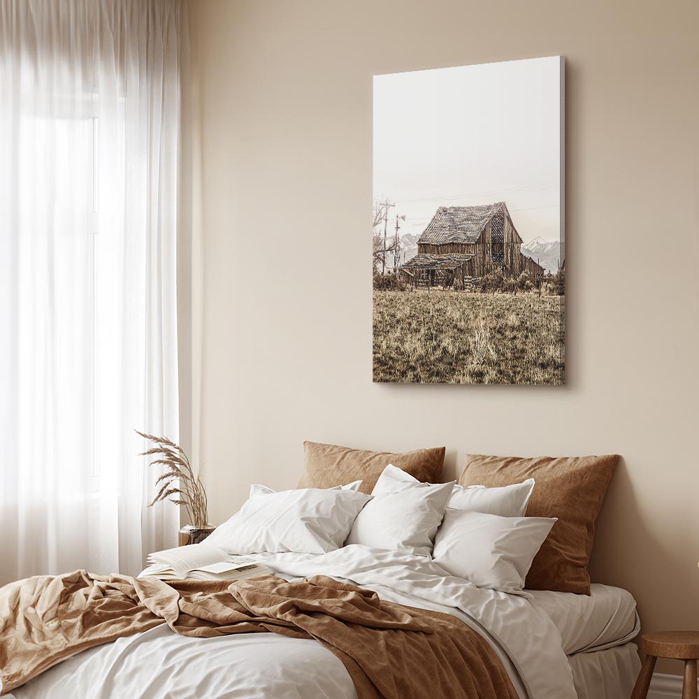 Abandoned Ranch Rustic Landscape Canvas Print