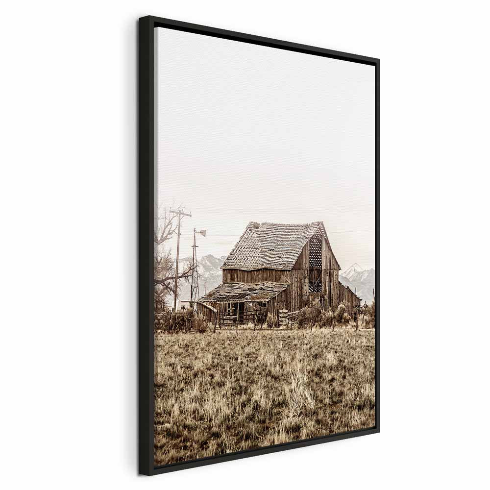 Abandoned Ranch Rustic Landscape Canvas Print