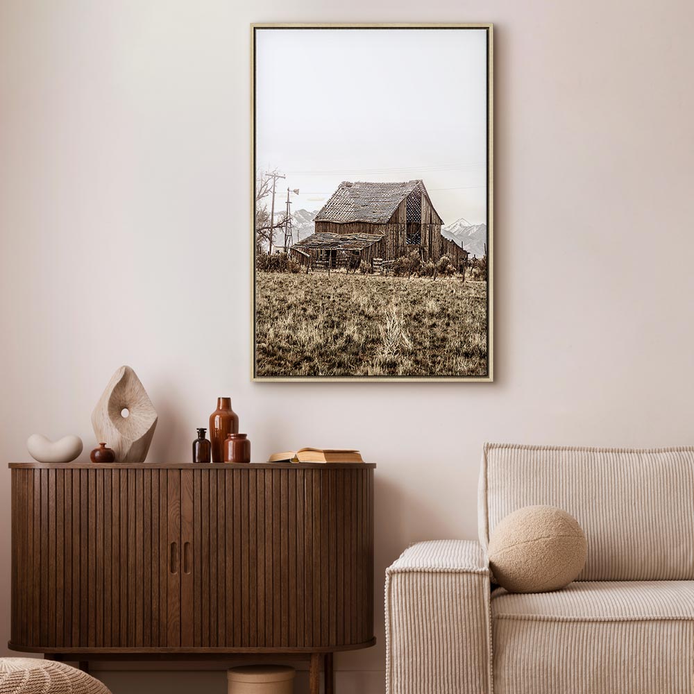 Abandoned Ranch Rustic Landscape Canvas Print