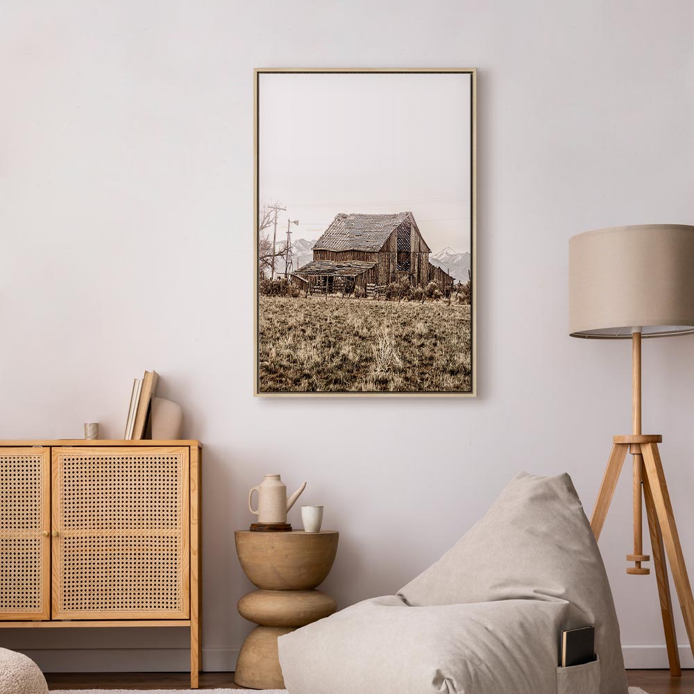 Abandoned Ranch Rustic Landscape Canvas Print