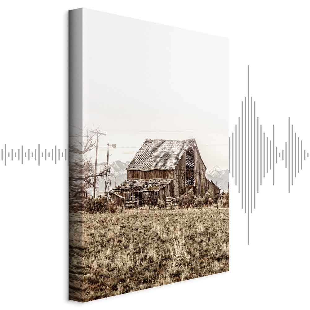 Abandoned Ranch Rustic Landscape Canvas Print