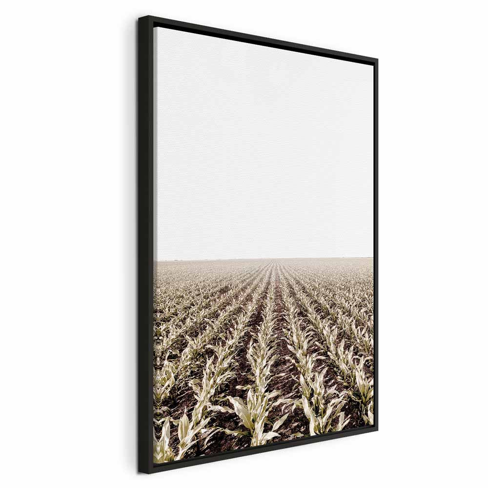 Corn Field Landscape Vertical Canvas Print