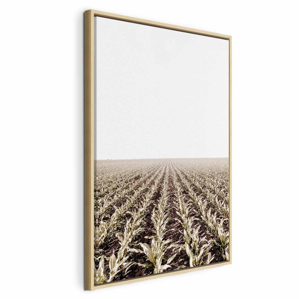 Corn Field Landscape Vertical Canvas Print