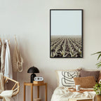 Corn Field Landscape Vertical Canvas Print