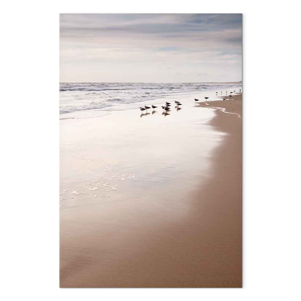 Autumn Beach Coastline Landscape Canvas Print