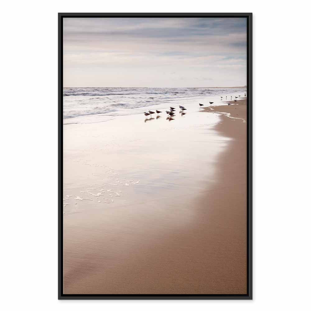 Autumn Beach Coastline Landscape Canvas Print