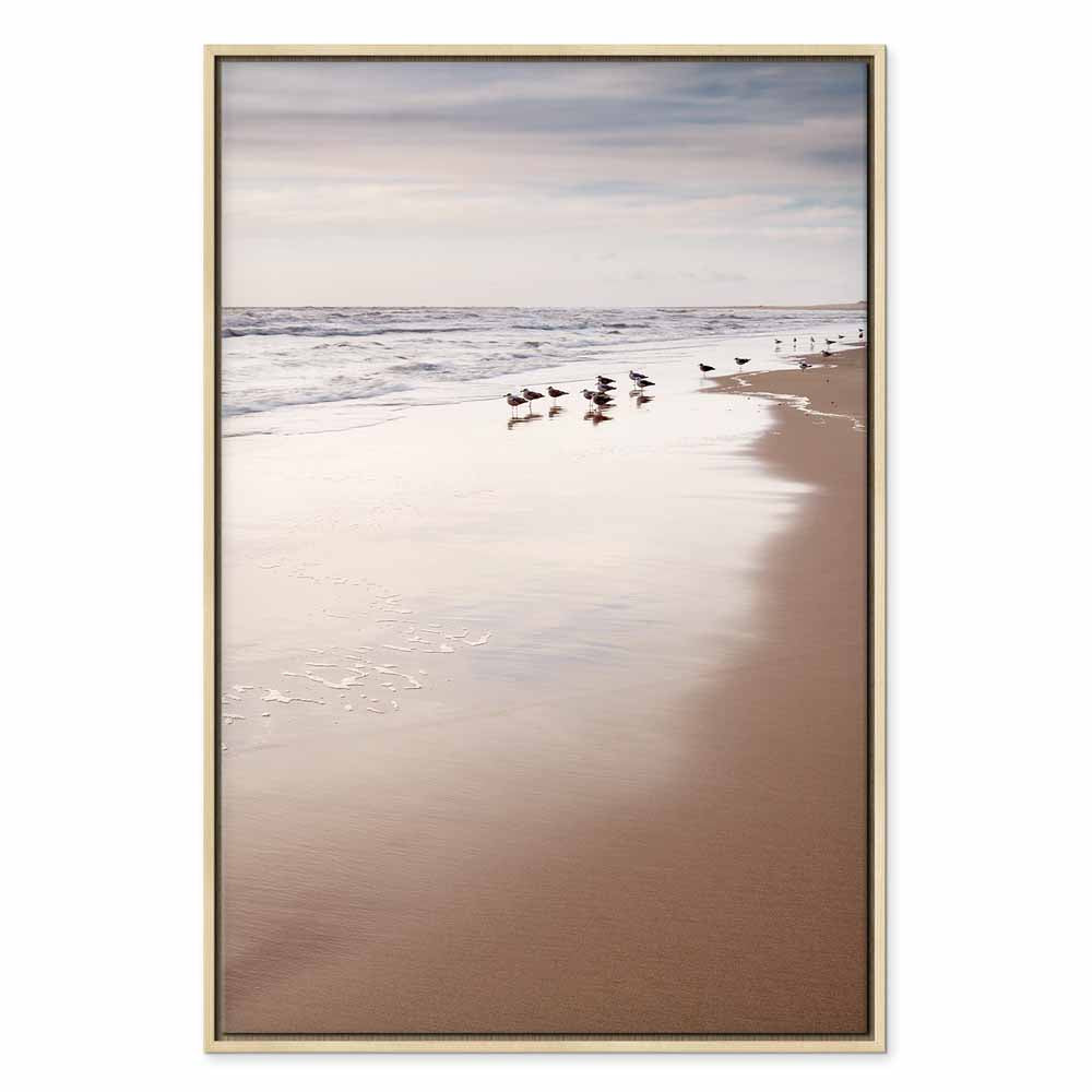 Autumn Beach Coastline Landscape Canvas Print