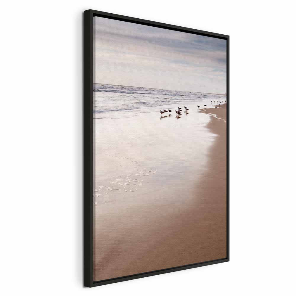 Autumn Beach Coastline Landscape Canvas Print