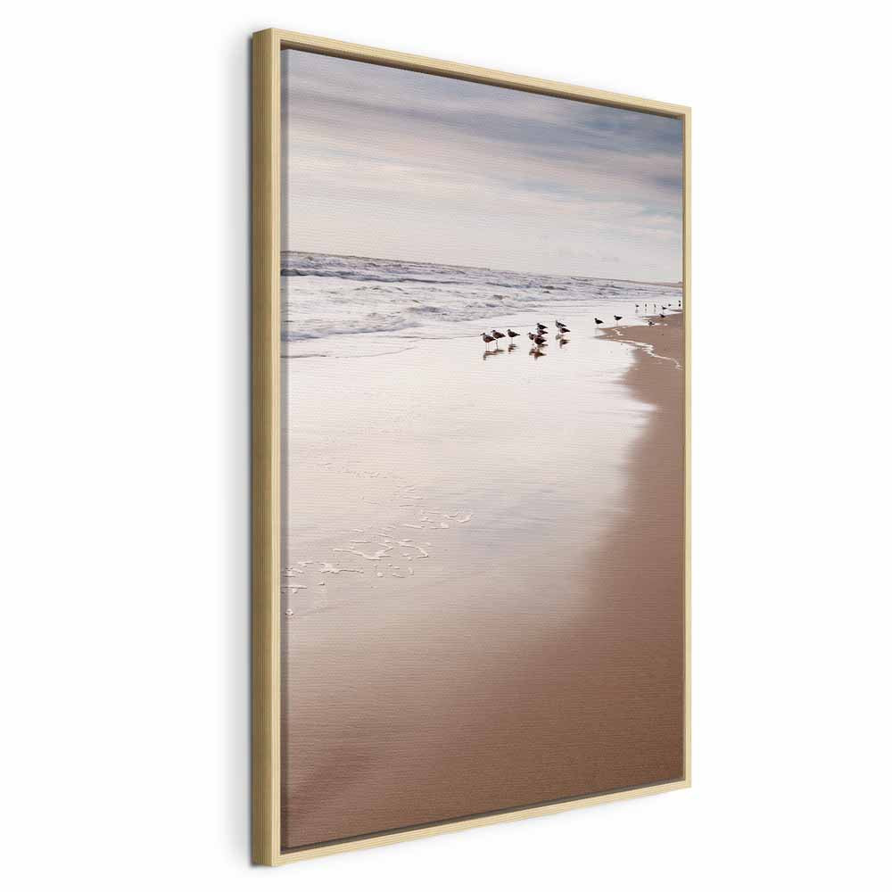 Autumn Beach Coastline Landscape Canvas Print