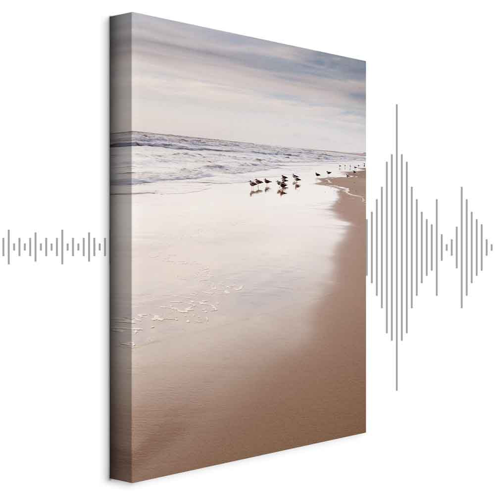 Autumn Beach Coastline Landscape Canvas Print