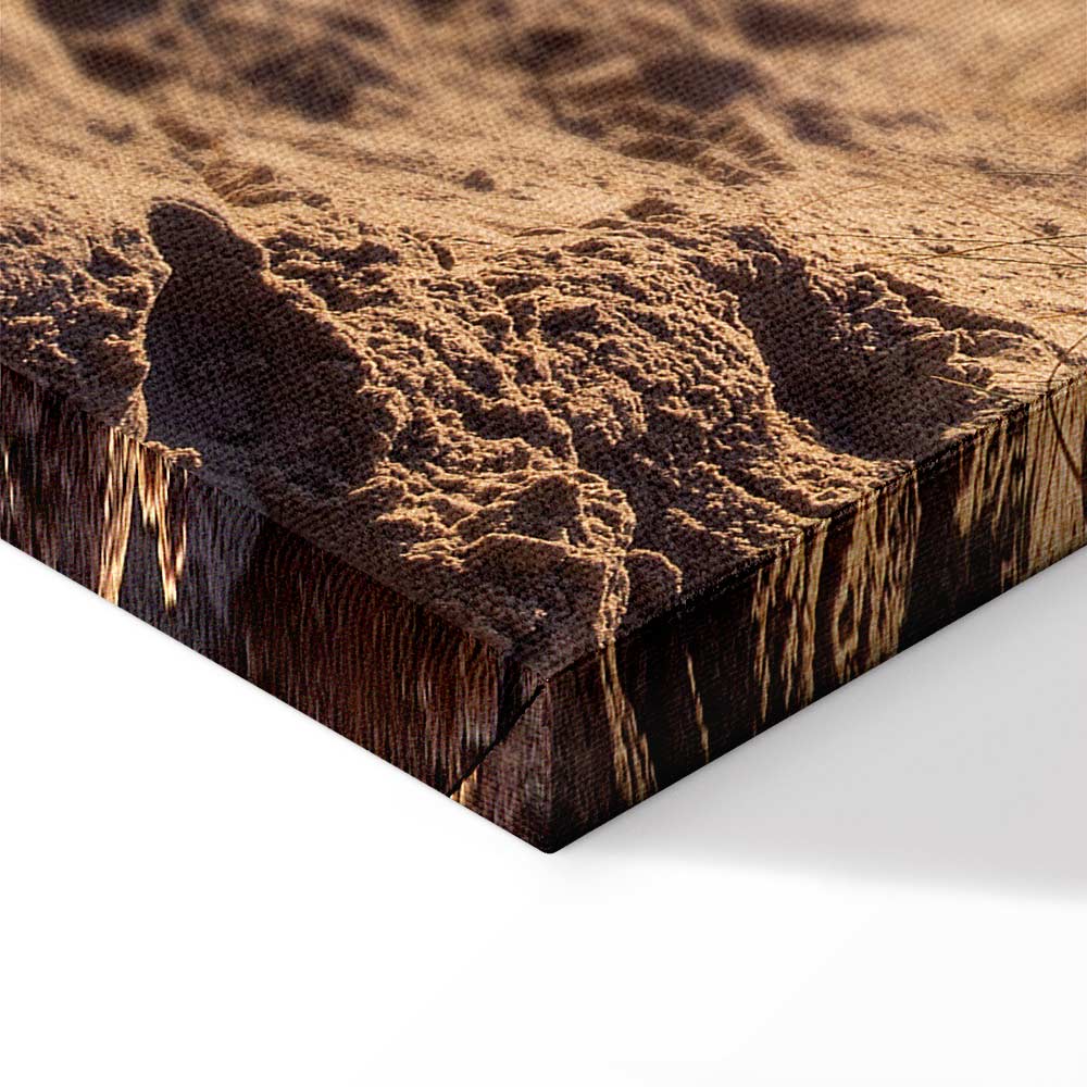 Honey Coast Sea and Sand Vertical Canvas Print