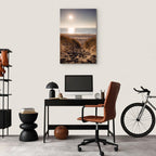 Honey Coast Sea and Sand Vertical Canvas Print