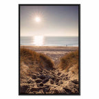 Honey Coast Sea and Sand Vertical Canvas Print