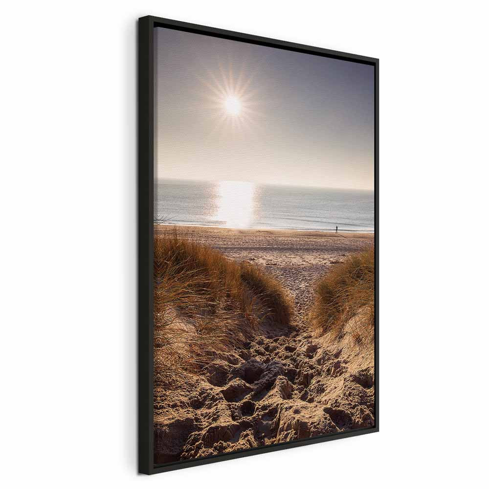 Honey Coast Sea and Sand Vertical Canvas Print
